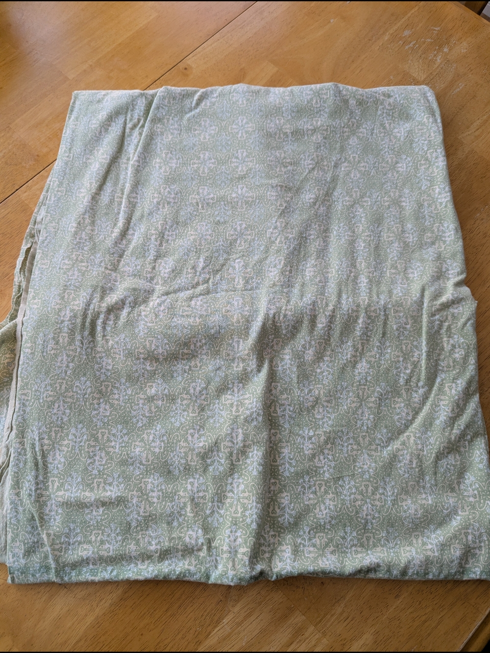 Light Green Flannel Flat Sheet With Pillowcase